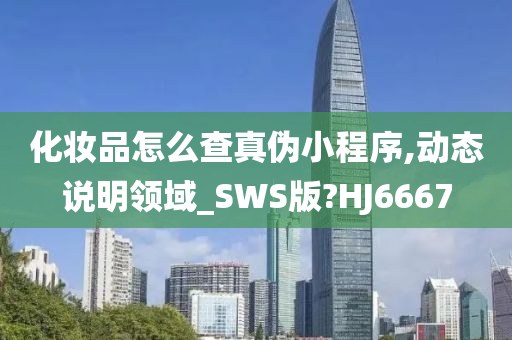 化妆品怎么查真伪小程序,动态说明领域_SWS版?HJ6667