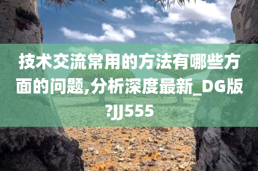 技术交流常用的方法有哪些方面的问题,分析深度最新_DG版?JJ555