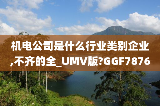 机电公司是什么行业类别企业,不齐的全_UMV版?GGF7876