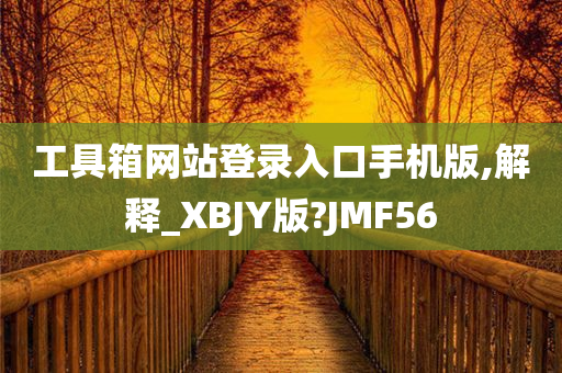 工具箱网站登录入口手机版,解释_XBJY版?JMF56