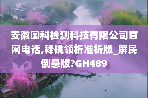 安徽国科检测科技有限公司官网电话,释挑领析准析版_解民倒悬版?GH489