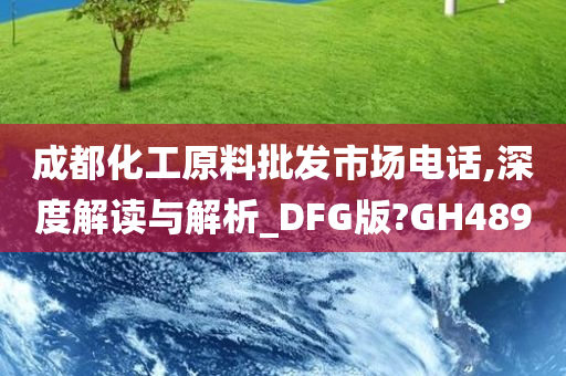 成都化工原料批发市场电话,深度解读与解析_DFG版?GH489