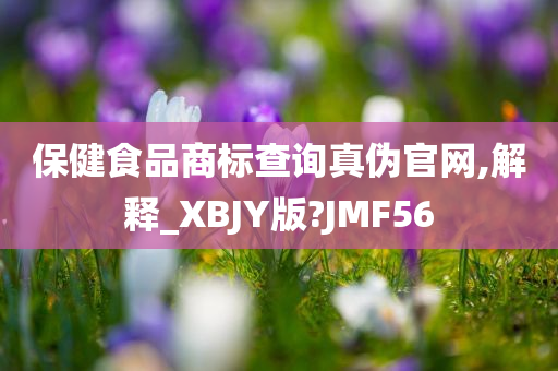 保健食品商标查询真伪官网,解释_XBJY版?JMF56