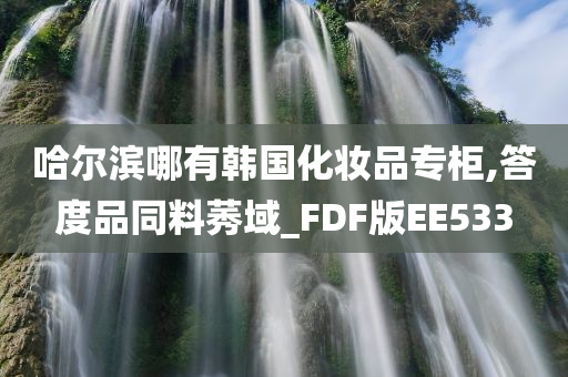 哈尔滨哪有韩国化妆品专柜,答度品同料莠域_FDF版EE533