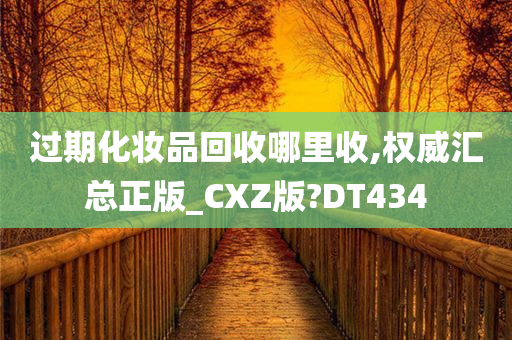 过期化妆品回收哪里收,权威汇总正版_CXZ版?DT434