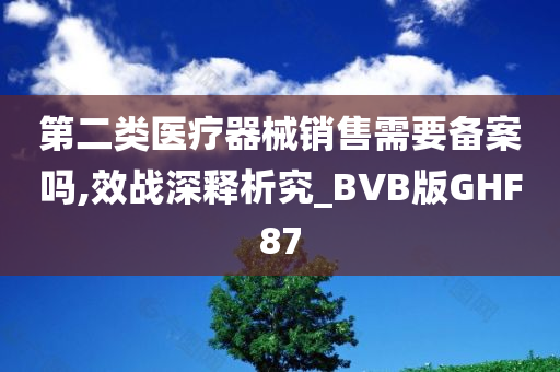 第二类医疗器械销售需要备案吗,效战深释析究_BVB版GHF87