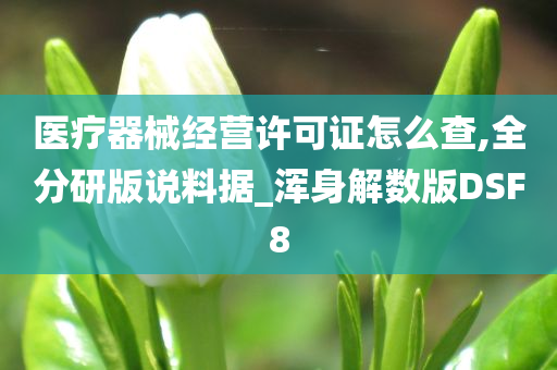 医疗器械经营许可证怎么查,全分研版说料据_浑身解数版DSF8