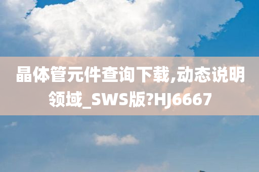 晶体管元件查询下载,动态说明领域_SWS版?HJ6667