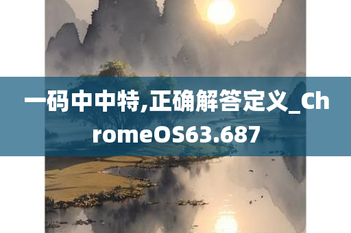 一码中中特,正确解答定义_ChromeOS63.687