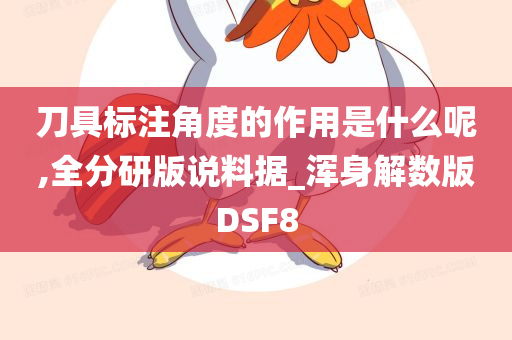 刀具标注角度的作用是什么呢,全分研版说料据_浑身解数版DSF8