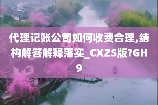 代理记账公司如何收费合理,结构解答解释落实_CXZS版?GH9