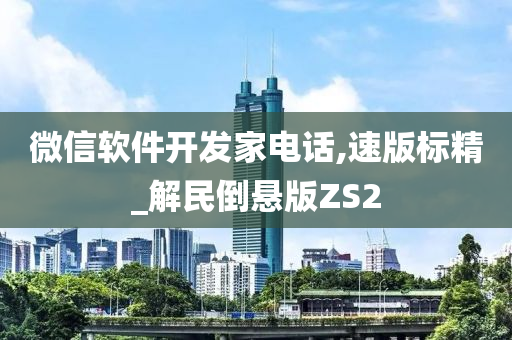 微信软件开发家电话,速版标精_解民倒悬版ZS2