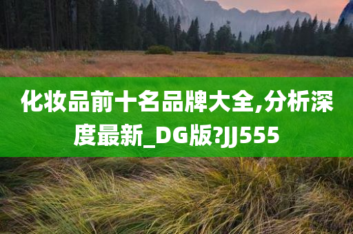 化妆品前十名品牌大全,分析深度最新_DG版?JJ555