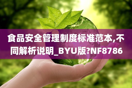 食品安全管理制度标准范本,不同解析说明_BYU版?NF8786