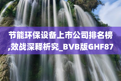 节能环保设备上市公司排名榜,效战深释析究_BVB版GHF87