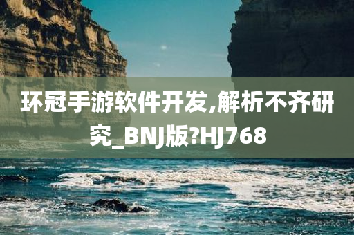 环冠手游软件开发,解析不齐研究_BNJ版?HJ768