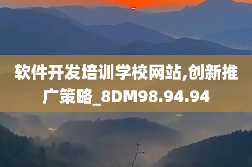 软件开发培训学校网站,创新推广策略_8DM98.94.94