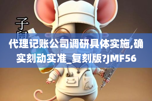 代理记账公司调研具体实施,确实刻动实准_复刻版?JMF56