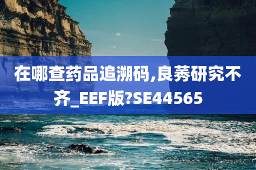 在哪查药品追溯码,良莠研究不齐_EEF版?SE44565