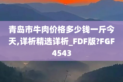 青岛市牛肉价格多少钱一斤今天,详析精选详析_FDF版?FGF4543