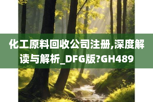 化工原料回收公司注册,深度解读与解析_DFG版?GH489