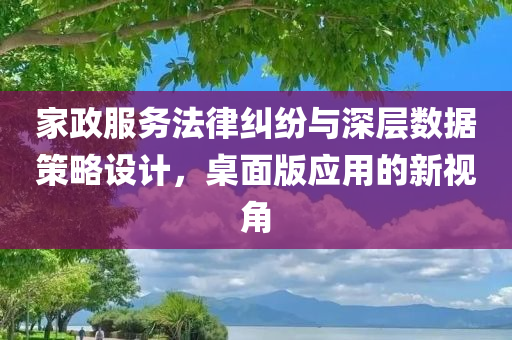 家政服务法律纠纷与深层数据策略设计，桌面版应用的新视角