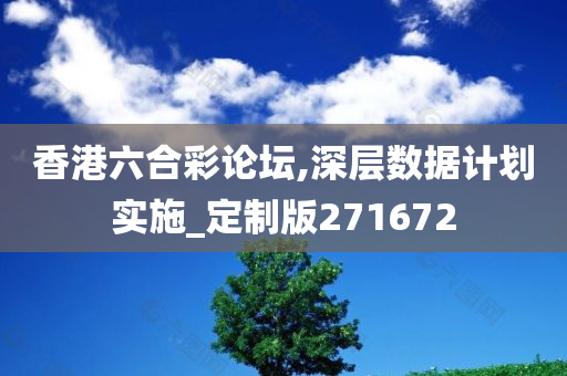 香港六合彩论坛,深层数据计划实施_定制版271672