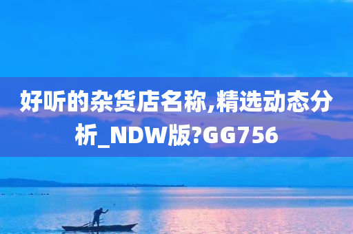 好听的杂货店名称,精选动态分析_NDW版?GG756