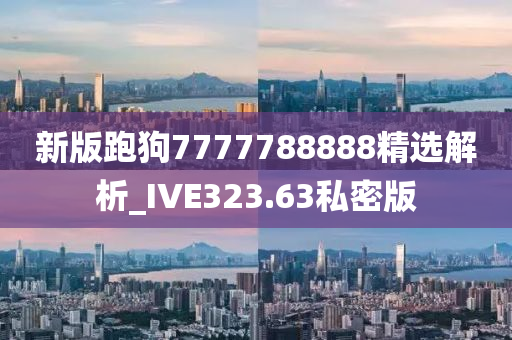 新版跑狗7777788888精选解析_IVE323.63私密版