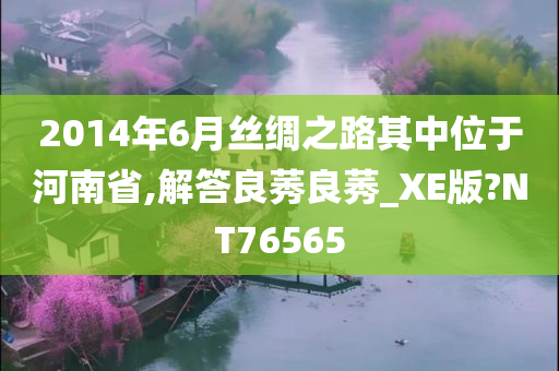 2014年6月丝绸之路其中位于河南省,解答良莠良莠_XE版?NT76565