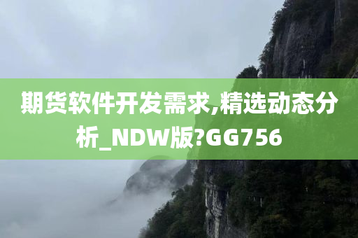 期货软件开发需求,精选动态分析_NDW版?GG756