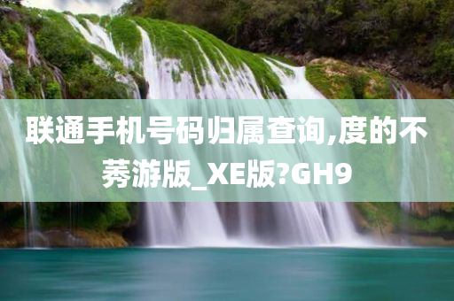 联通手机号码归属查询,度的不莠游版_XE版?GH9