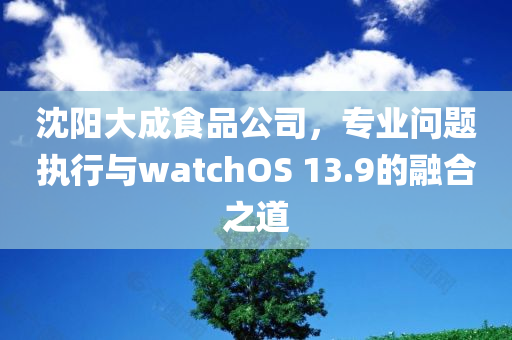 沈阳大成食品公司，专业问题执行与watchOS 13.9的融合之道