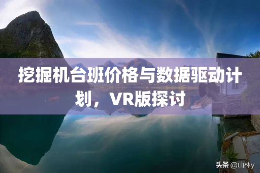 挖掘机台班价格与数据驱动计划，VR版探讨