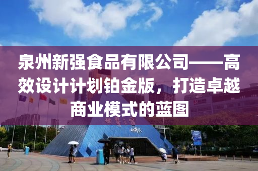 泉州新强食品有限公司——高效设计计划铂金版，打造卓越商业模式的蓝图