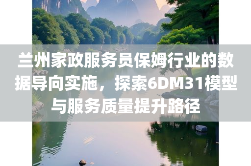 兰州家政服务员保姆行业的数据导向实施，探索6DM31模型与服务质量提升路径