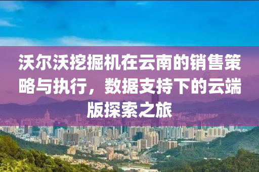 沃尔沃挖掘机在云南的销售策略与执行，数据支持下的云端版探索之旅