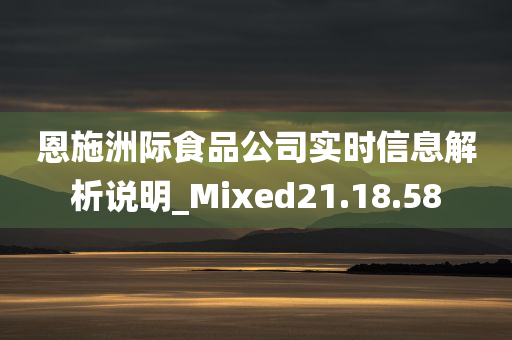 恩施洲际食品公司实时信息解析说明_Mixed21.18.58